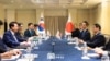 10일 미국 워싱턴D.C. 에서 북대서양조약기구(NATO·나토) 정상회의가 열리고 있는 가운데 윤석열 한국 대통령과 기시다 후미오 일본 총리가 만나 양자 회담을 갖고 있다. (사진출처: 한국 대통령실)