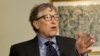 Bill Gates talks to reporters about the 2016 annual letter from the Bill and Melinda Gates Foundation in New York, Feb. 22, 2016.