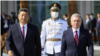 Xitoy rahbari Si Zinpinni ShHT sammiti mezboni O'zbekiston Prezidenti Shavkat Mirziyoyev qarshi oldi. Samarqand, 15-sentabr, 2022.