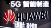 FILE - Signs promote 5G wireless technology from Chinese firm Huawei at an expo in Beijing, Sept. 26, 2018. Germany announced July 11, 2024, the country will ban the use of components made by Chinese companies Huawei and ZTE from core parts of its 5G networks beginning in 2026.