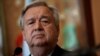 FILE - U.N. Secretary-General Antonio Guterres, pictured at a news conference in Lisbon, Portugal, July 3, 2017, says negotiations regarding tension on the Korean Peninsula "will depend on the will of the parties. My appeal is not for any specific solution."