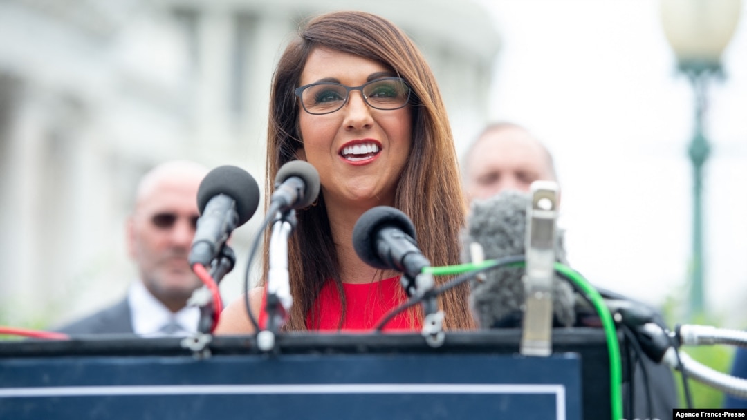 Dân biểu Cộng hòa Lauren Boebert, tác giả của nghị quyết luận tội Tổng thống Dân chủ Joe Biden.