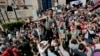 FILE - Egyptians shout slogans against Egyptian President Abdel-Fattah el-Sissi during a protest against the decision to hand over control of two strategic Red Sea islands to Saudi Arabia, in Cairo, Egypt, April 15, 2016.