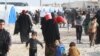 The dangers of ongoing battles and IS brutality drove many people from their homes. But more often than not, families say they finally fled because they ran out of food and money, in Hammem Aleel, Iraq, Feb. 28, 2017. (H. Murdock/VOA)