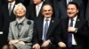 From left: Managing Director of the International Monetary Fund, Christine Lagarde, with Turkey's Deputy Prime Minister Ali Babacan and Turkey's Central Bank Governor Erdem Basci during a meeting of the finance ministers and central bankers from the Group of 20 in Istanbul, Turkey, Feb. 10, 2015. 