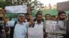 People shout slogans condemning rising cases of rape and violence against women during a protest in Ahmadabad, India, Dec. 2, 2019.