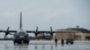 Servicemen from the California National Guard and the Oregon Air National Guard load onto a Texas Air National Guard C-130H Hercules at Hurlburt Field, Florida, Sept. 11, 2017. Supplies, equipment and personnel were transported to the Florida Keys to help