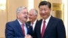 资料照：美国驻中国大使布兰斯塔与中国国家主席习近平。（2017年9月30日）