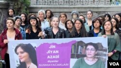 Women in Ankara protest murdering of Kurdish women in Iran and Iraq