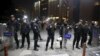 Turkish riot police stand guard in front of the Justice Palace in Istanbul, March 31, 2015.