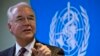FILE - U.S. Health and Human Services Secretary Tom Price speaks during an event at the World Health Organization office in Beijing, Aug. 21, 2017. 