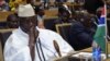 Gambia's President Yahya Jammeh attends leaders meeting at the African Union, Addis Ababa, July 15, 2012.