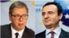 Aleksandar Vučić i Aljbin Kurti (Reuters/VOA graphic)