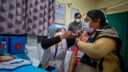 VOA Asia - India begins big vaccine plan