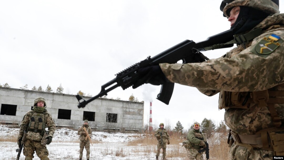 Ukraina harbiylari, Kiyev, 29-yanvar, 2022 