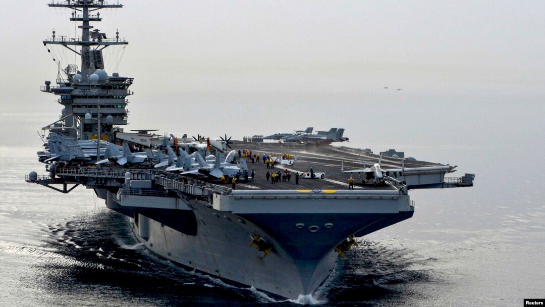 Tàu sân bay USS Theodore Roosevelt (CVN71) tại Biển A rập năm 2015