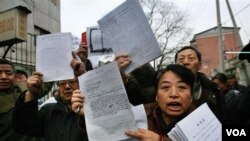 中國訪民在北京上訪，不少外地訪民被攔截和遣返，有些人被關押