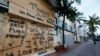 A building is boarded up on normally bustling South Beach in Miami Beach, Fla., Sept. 8, 2017. The first hurricane warnings were issued for parts of southern Florida as the state braced for what could be a catastrophic hit over the weekend.