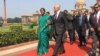 US Defense Secretary Jim Mattis chats with Indian Defense Minister Nirmala Sitharaman at the Indian Ministry of Defense in New Delhi, India - Sept. 26, 2017 (Photo: W. Gallo / VOA) 