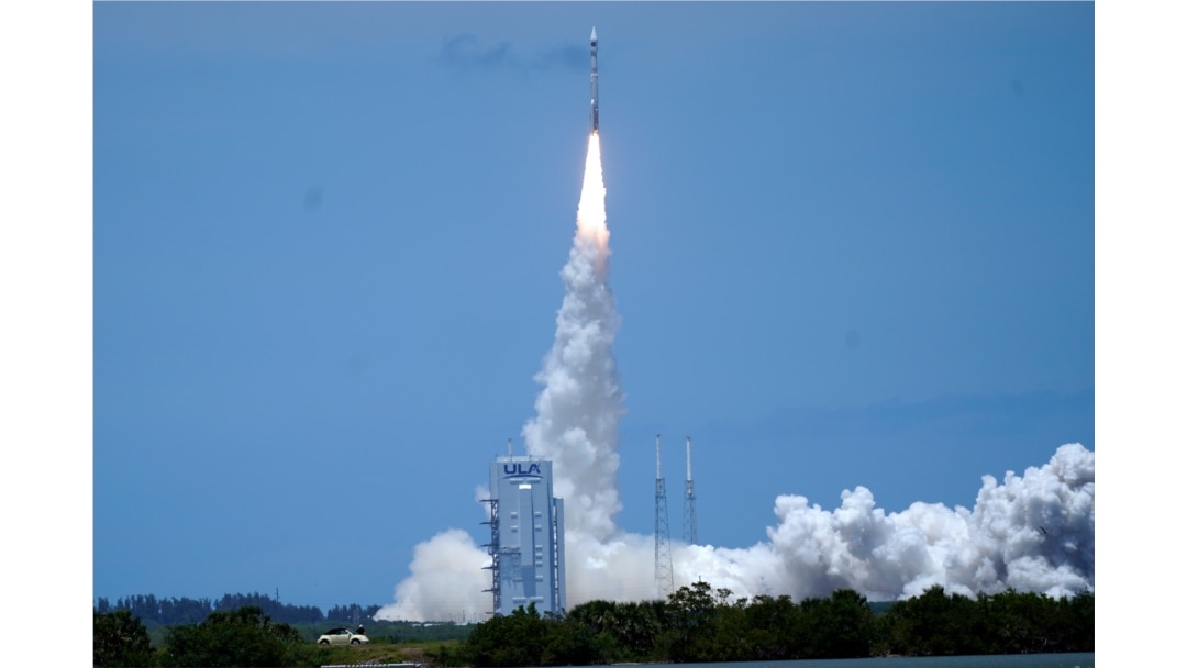 SBIRS GEO-5 sun'iy yo'ldoshi biriktirilgan raketa