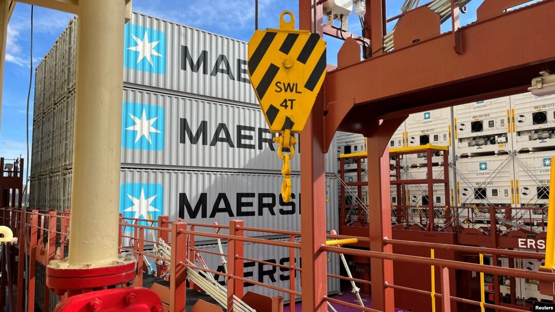 Tàu chở container của công ty Maersk.