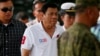 Philippine President Rodrigo Duterte visits Philippine Army Scout Rangers at their headquarters at Camp Tecson in San Miguel township, north of Manila, Philippines, Sept. 15, 2016. 